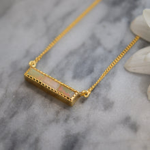 Load image into Gallery viewer, Opal Bar Necklace