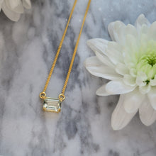 Load image into Gallery viewer, Green Amethyst Petite Necklace