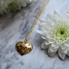 Load image into Gallery viewer, Rainbow Shades Multi Tourmaline Heart Necklace