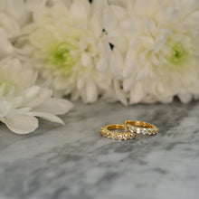 Load image into Gallery viewer, Diamond Hoop Earrings - MADE TO ORDER