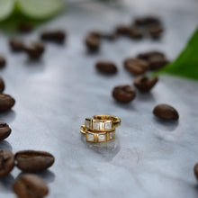 Load image into Gallery viewer, Moonstone Huggie Earrings - Gold