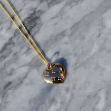 Load image into Gallery viewer, Rainbow Shades Multi Tourmaline Heart Necklace