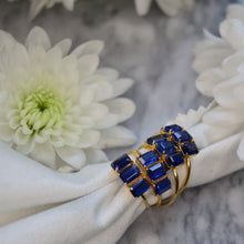 Load image into Gallery viewer, Kyanite Trilogy Baguette Ring