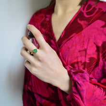 Load image into Gallery viewer, Green Onyx Oval Ring