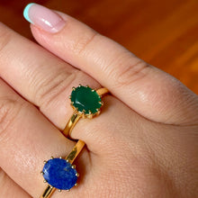 Load image into Gallery viewer, Green Onyx Oval Ring
