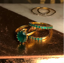 Load image into Gallery viewer, Green Onyx Oval Ring