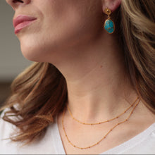 Load image into Gallery viewer, Gold Vermeil Satellite Beaded Chain Necklace