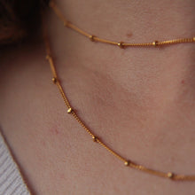 Load image into Gallery viewer, Gold Vermeil Satellite Beaded Chain Necklace
