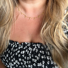 Load image into Gallery viewer, North Star Drop Gold Vermeil Necklace