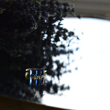 Load image into Gallery viewer, Kyanite Trilogy Baguette Ring