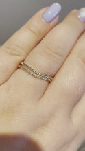 Load and play video in Gallery viewer, White Topaz Dainty Ring
