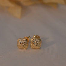 Load image into Gallery viewer, Golden Lava Stud Earrings
