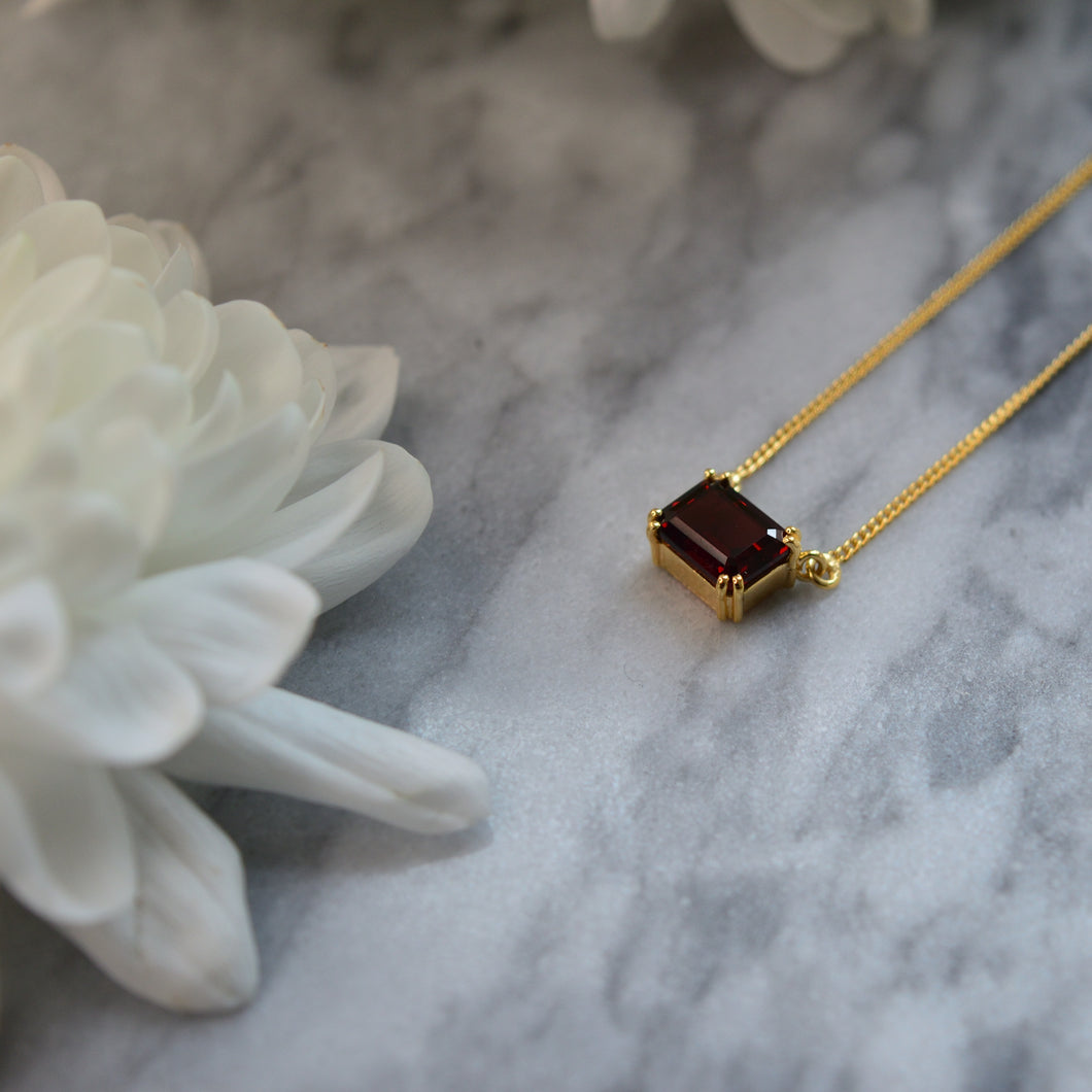 Garnet Petite Necklace