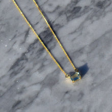 Load image into Gallery viewer, Green Amethyst Petite Necklace
