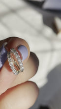 Load and play video in Gallery viewer, Diamond Hoop Earrings - MADE TO ORDER
