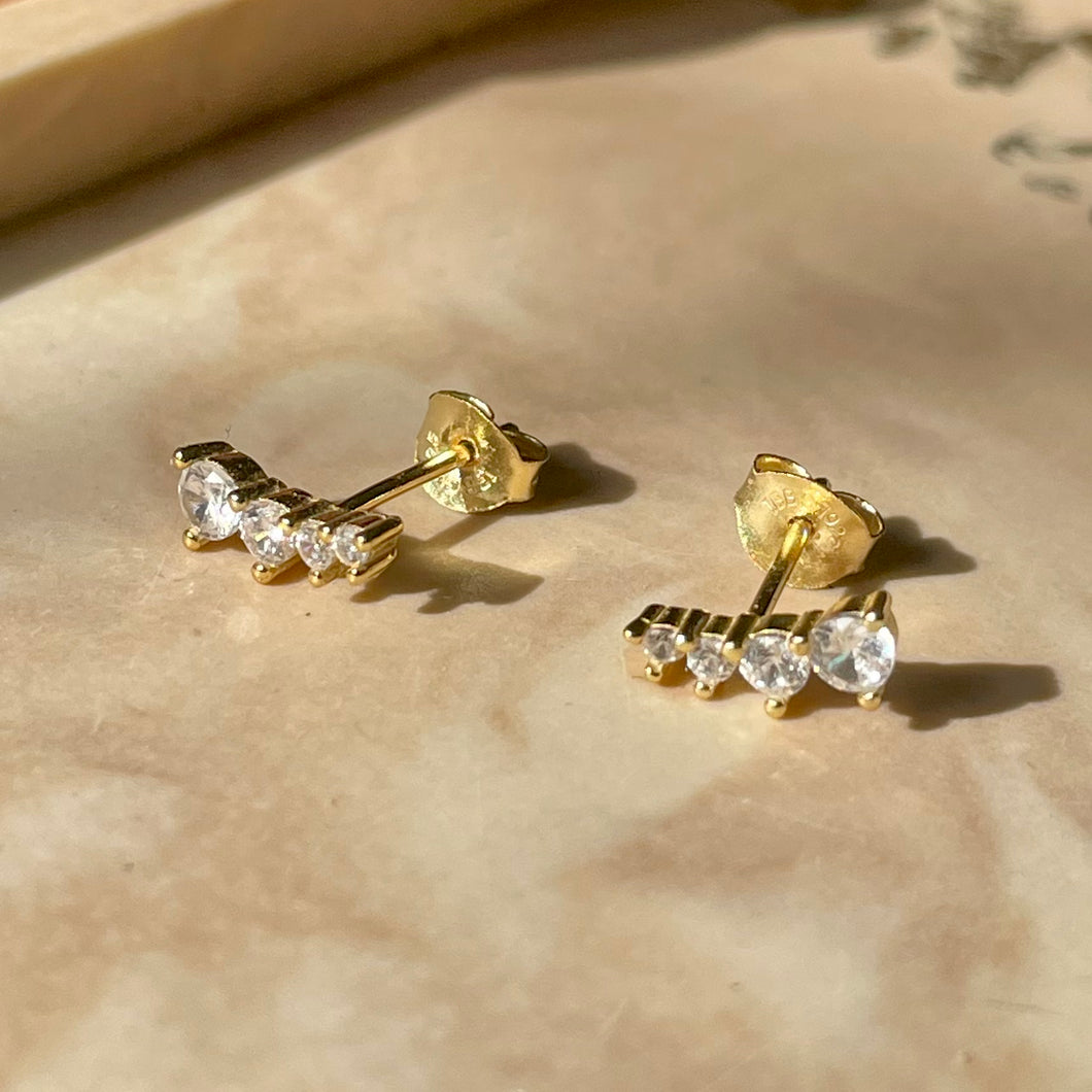 White Topaz Ear Climber